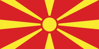 Bandera de Macedonia del Norte