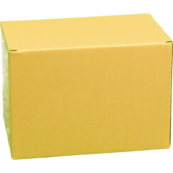 Una caja de cartón cerrada