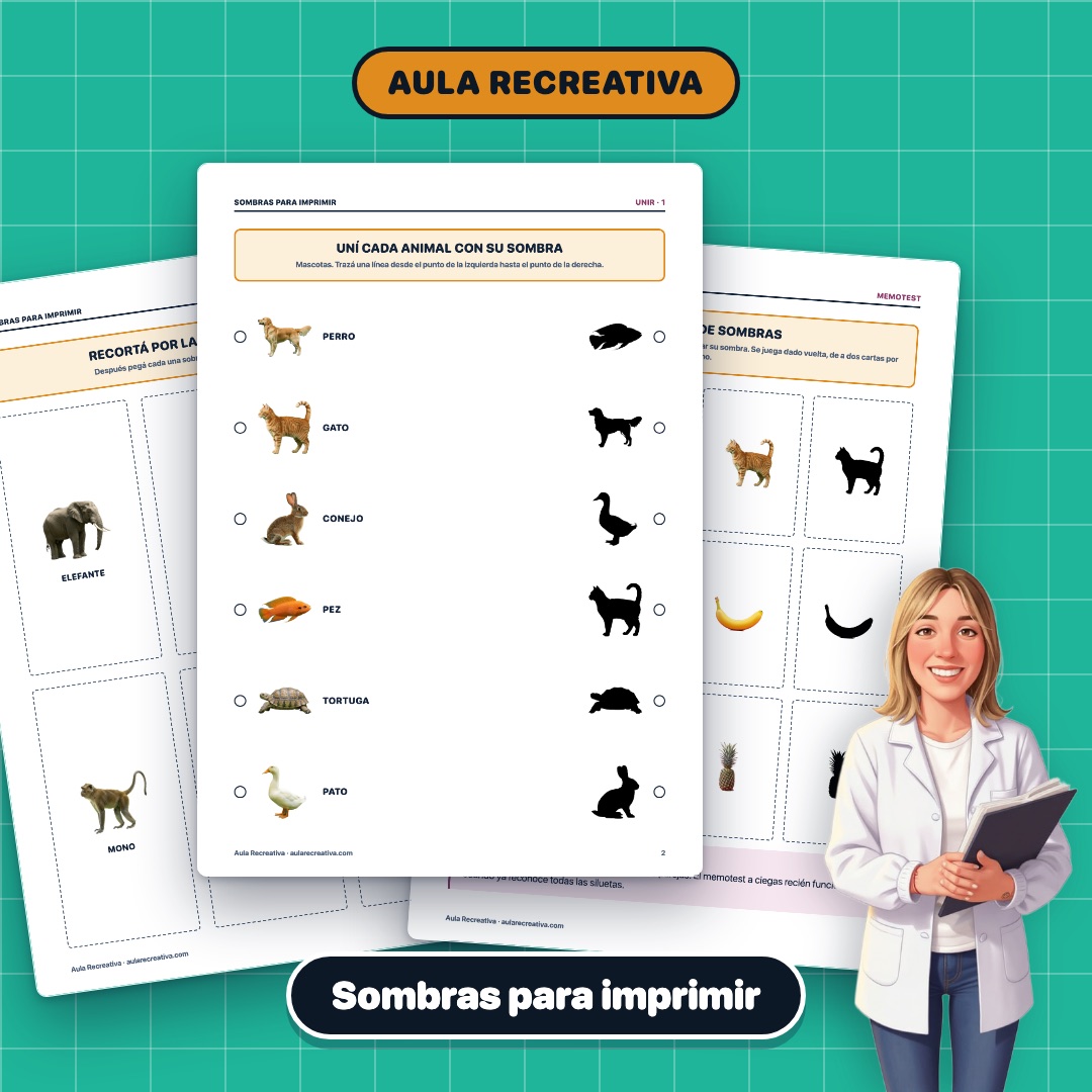 Hojas de los cuadernillos imprimibles en abanico